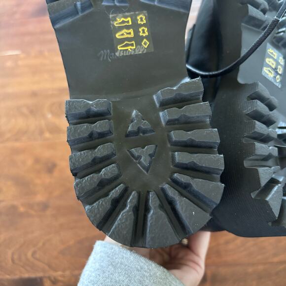 Madewell Black Lace Up Boots - Picture 9 of 10